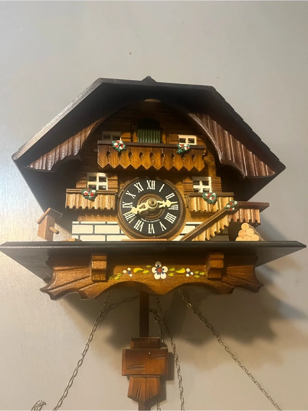 Authentic German Black Forest Chalet Cuckoo Clock VdS Seal - As-Is